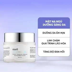 Công dụng mặt nạ ngủ dưỡng da Klairs Freshly Juiced Vitamin E Mask