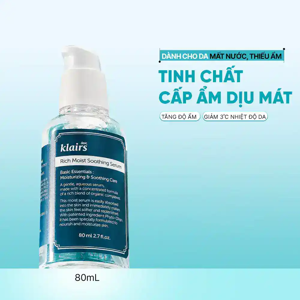 serum dưỡng ẩm Klairs Rich Moist Soothing Serum serum dưỡng ẩm Klairs Rich Moist Soothing Serum